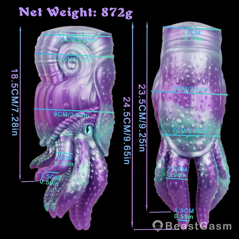 Nautilus Tentacle Pocket Pussy – Dual Anal & Vaginal Sex Doll Toy - BeastGasm