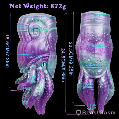 Nautilus Tentacle Pocket Pussy – Dual Anal & Vaginal Sex Doll Toy - BeastGasm