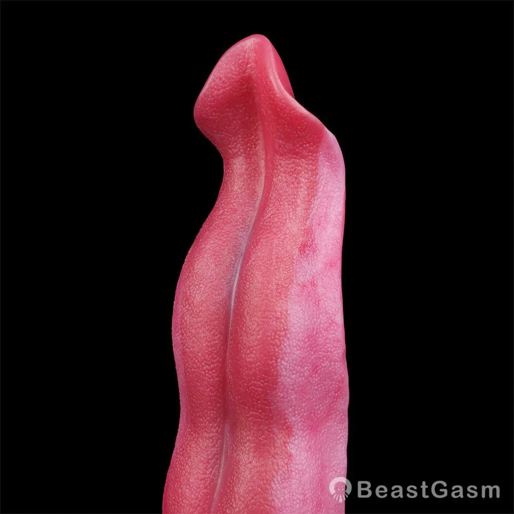 👅 🐺 Neptor Wolf Tongue Dildo – Primal Fantasy Toy with Suction Base - BeastGasm