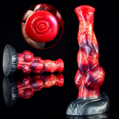 🐎 Nick Knotted Horse Dildo – Realistic Veins & Platinum Silicone - BeastGasm