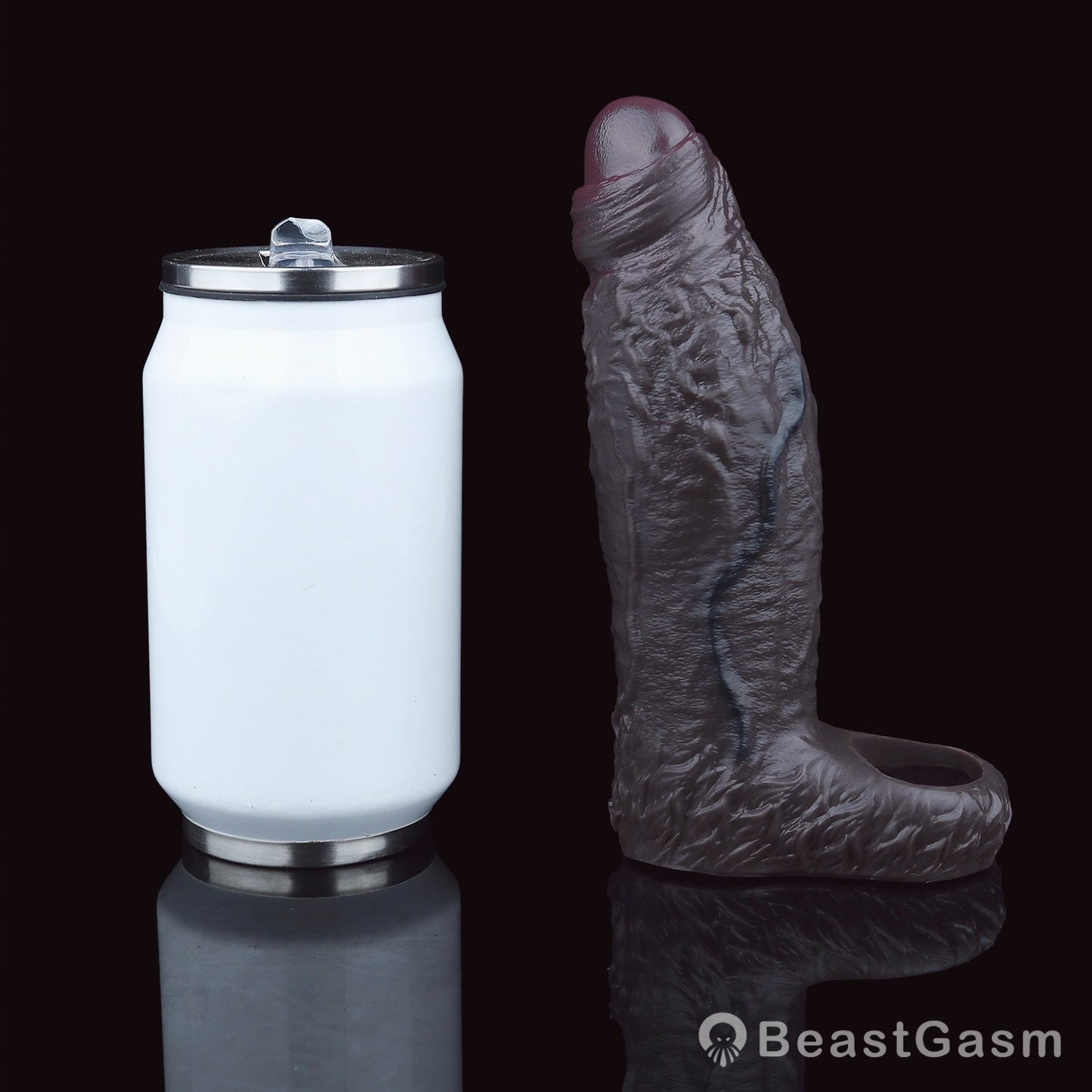 Night King’s Embrace 🌑 Shadow Seal Full Sleeve – Liquid Silicone Grip - BeastGasm