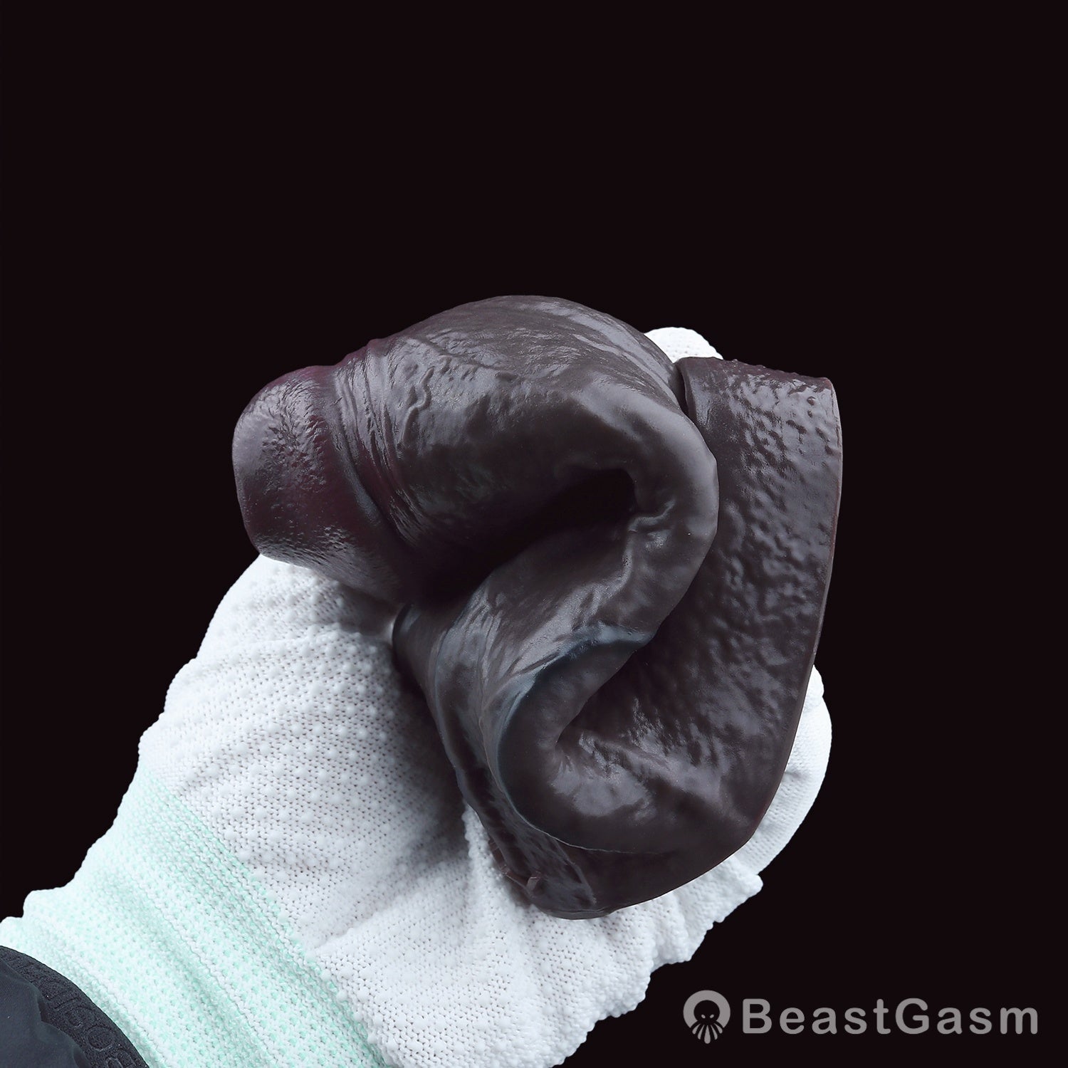 Obsidian Rift 👑 Open Crown Sleeve – Primal Textured Liquid Silicone - BeastGasm