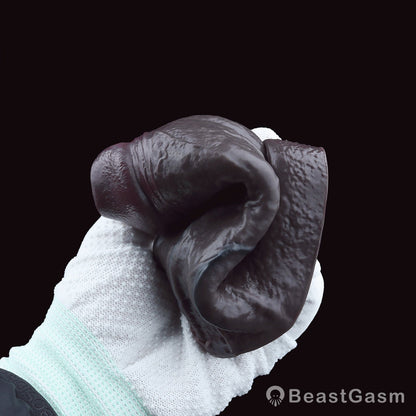 Obsidian Rift 👑 Open Crown Sleeve – Primal Textured Liquid Silicone - BeastGasm