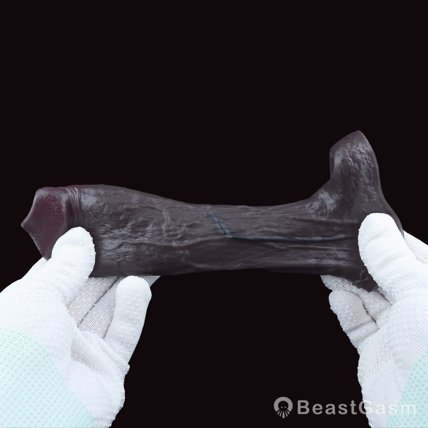 Obsidian Rift 👑 Open Crown Sleeve – Primal Textured Liquid Silicone - BeastGasm