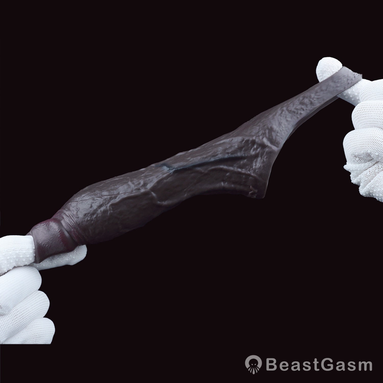 Obsidian Rift 👑 Open Crown Sleeve – Primal Textured Liquid Silicone - BeastGasm
