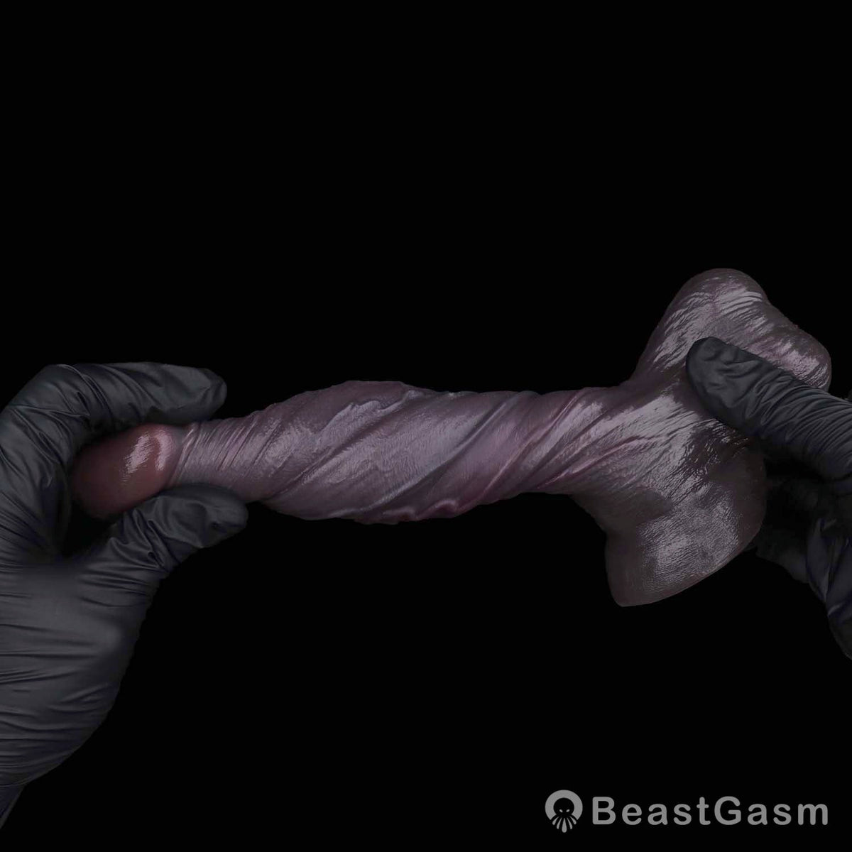👑 Obsidian Titan Realistic Dildo | Bulbous Dual-Layer Silicone - BeastGasm