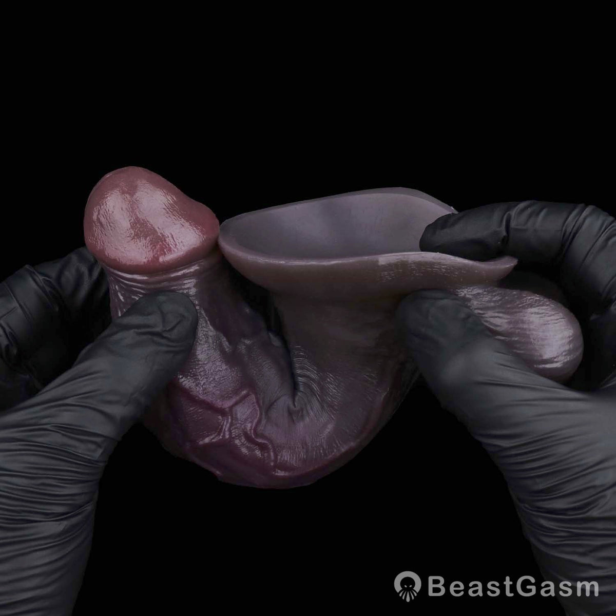 👑 Obsidian Titan Realistic Dildo | Bulbous Dual-Layer Silicone - BeastGasm