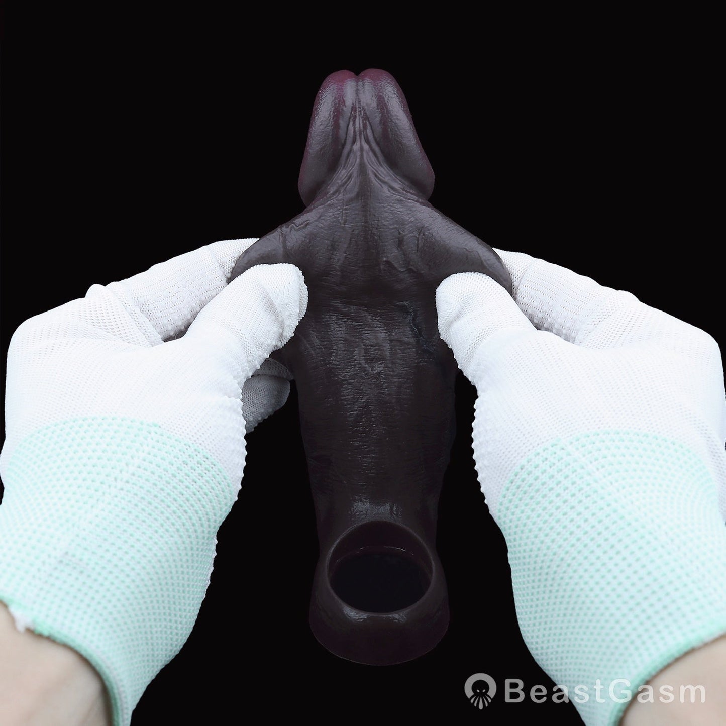 Obsidian Warden 🖤 Full Veil Sleeve – Power Grip Silicone Extender - BeastGasm