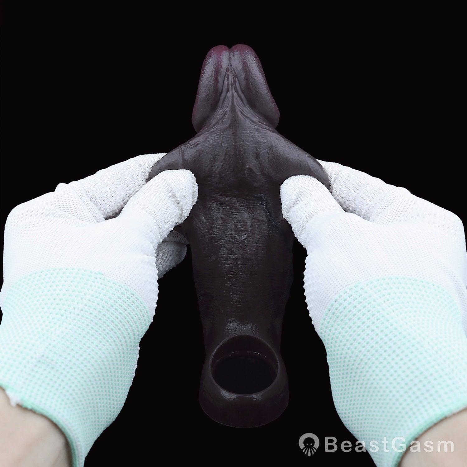 Obsidian Warden 🖤 Full Veil Sleeve – Power Grip Silicone Extender - BeastGasm