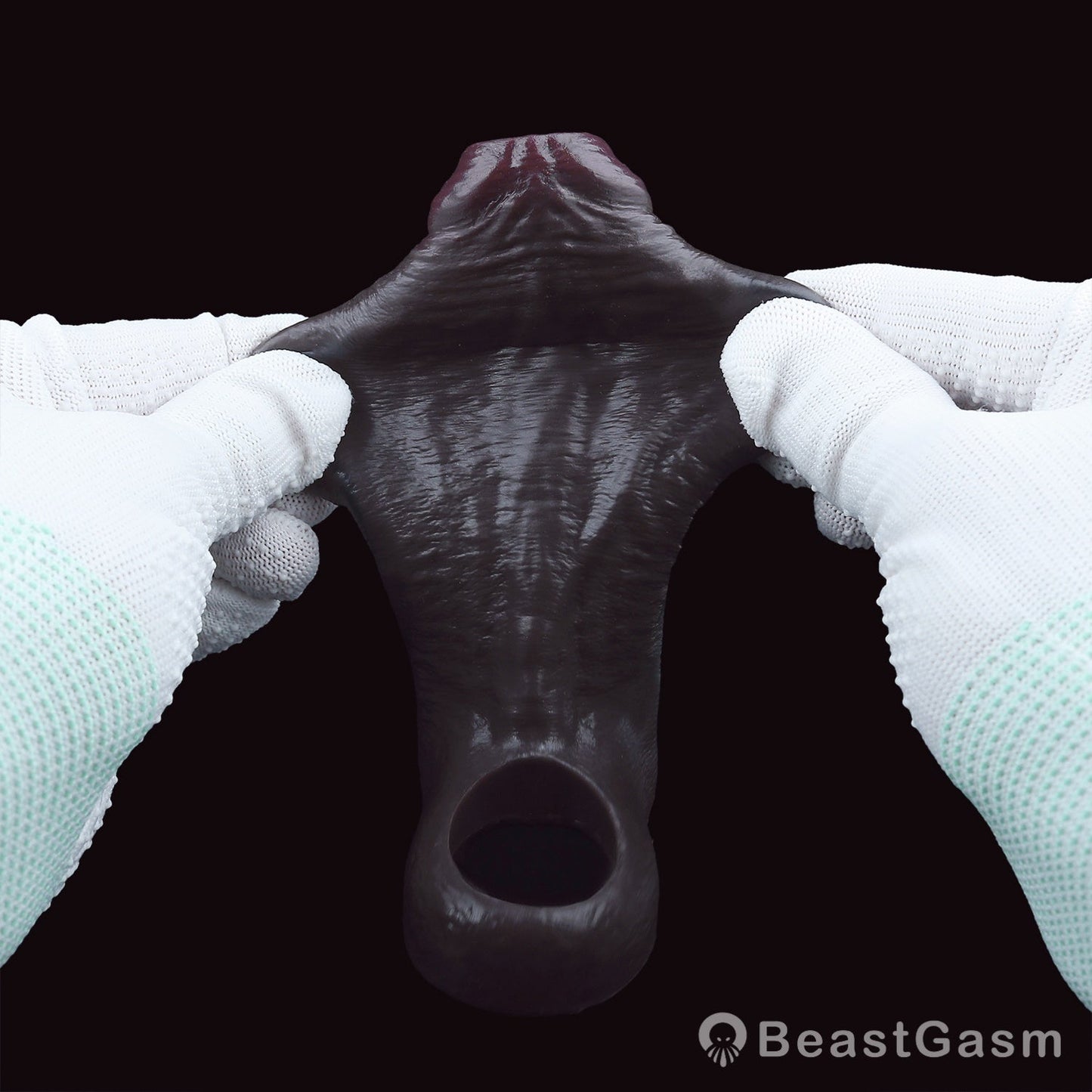 Open - End Penis Sleeve 🖤 Shadow Pulse – Sensory Control Silicone - BeastGasm