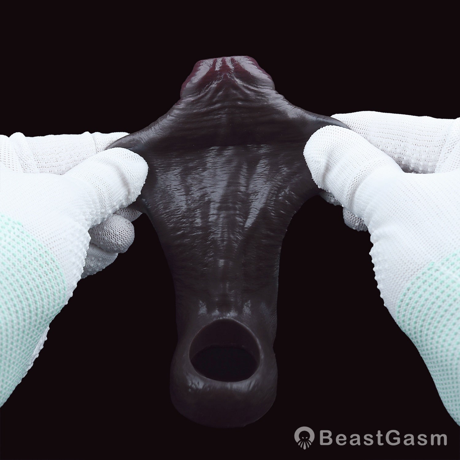 Open - End Penis Sleeve 🖤 Shadow Pulse – Sensory Control Silicone - BeastGasm