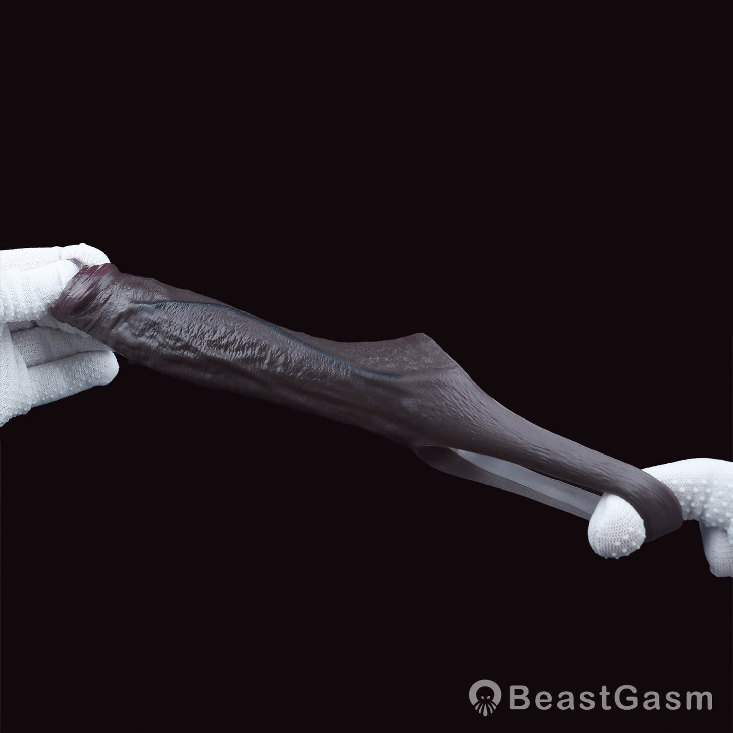 Open - End Penis Sleeve 🖤 Shadow Pulse – Sensory Control Silicone - BeastGasm