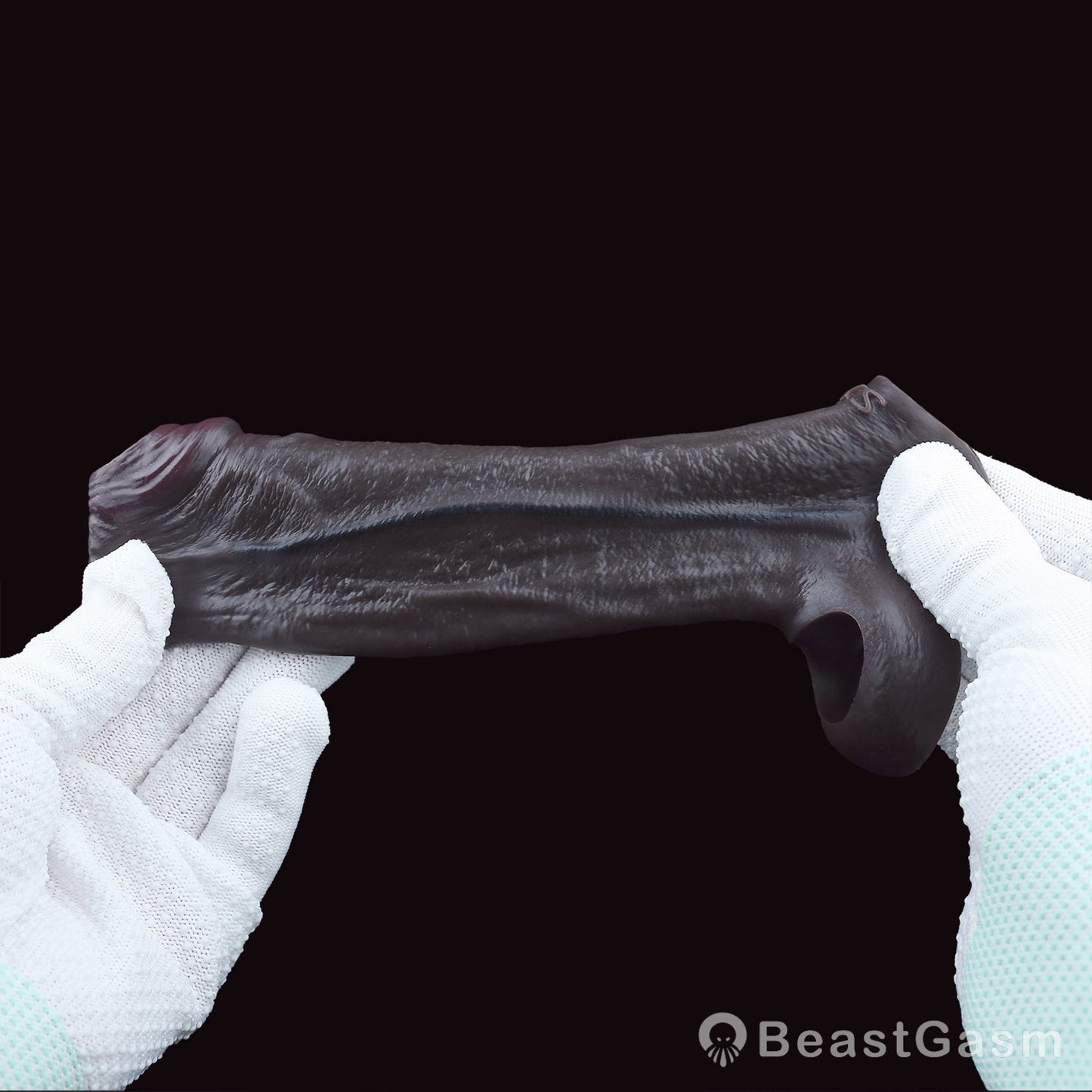 Open - End Penis Sleeve 🖤 Shadow Pulse – Sensory Control Silicone - BeastGasm
