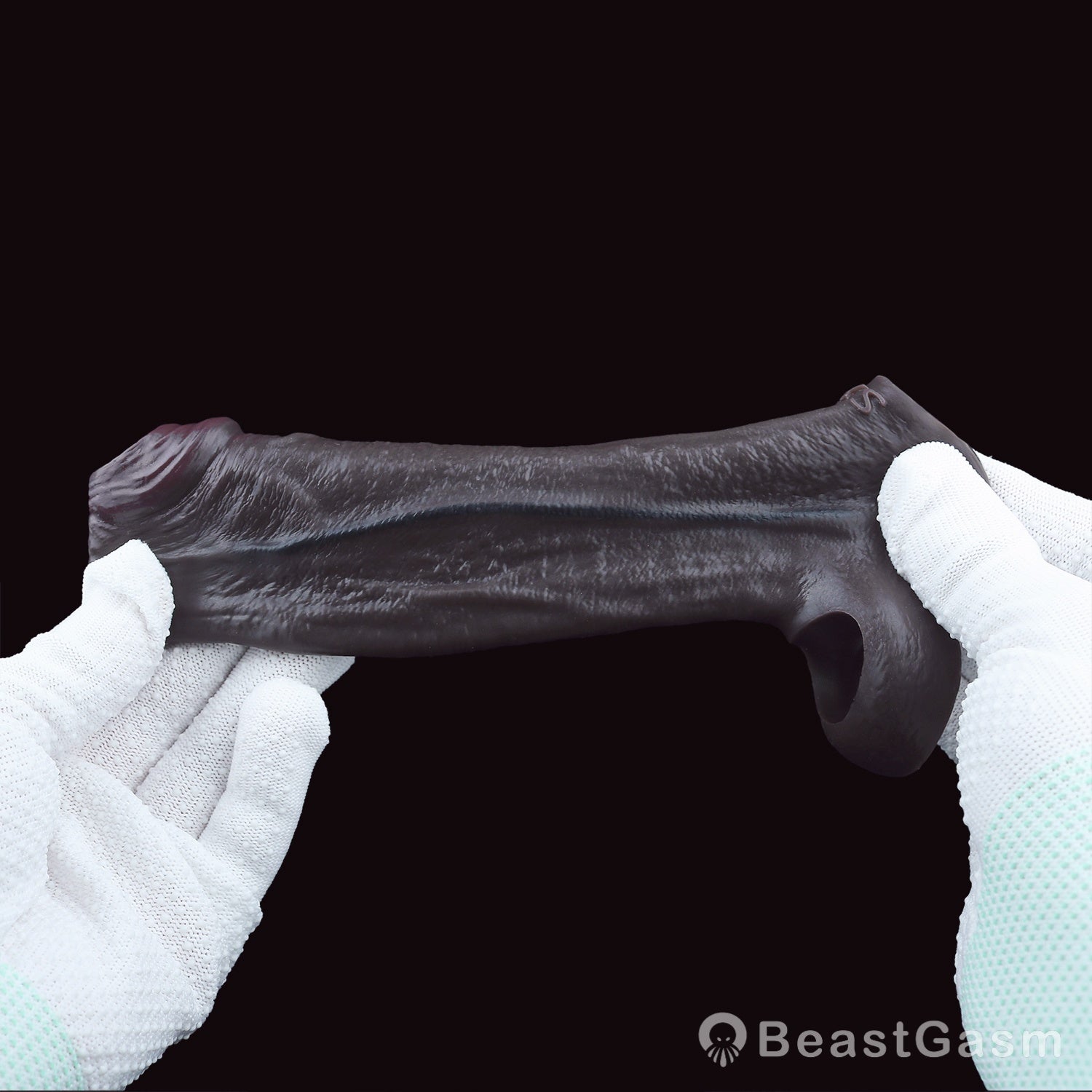 Open - End Penis Sleeve 🖤 Shadow Pulse – Sensory Control Silicone - BeastGasm