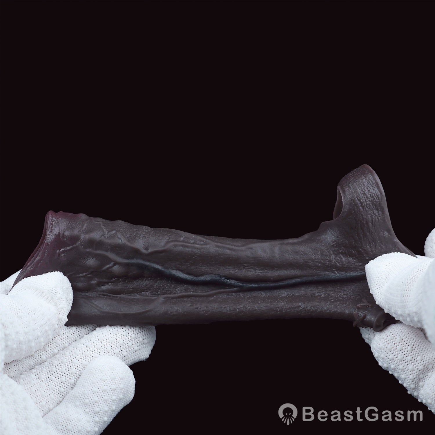 Open Tip Penis Sleeve ✨ Abyss Touch – Dotted Sensory Silicone - BeastGasm