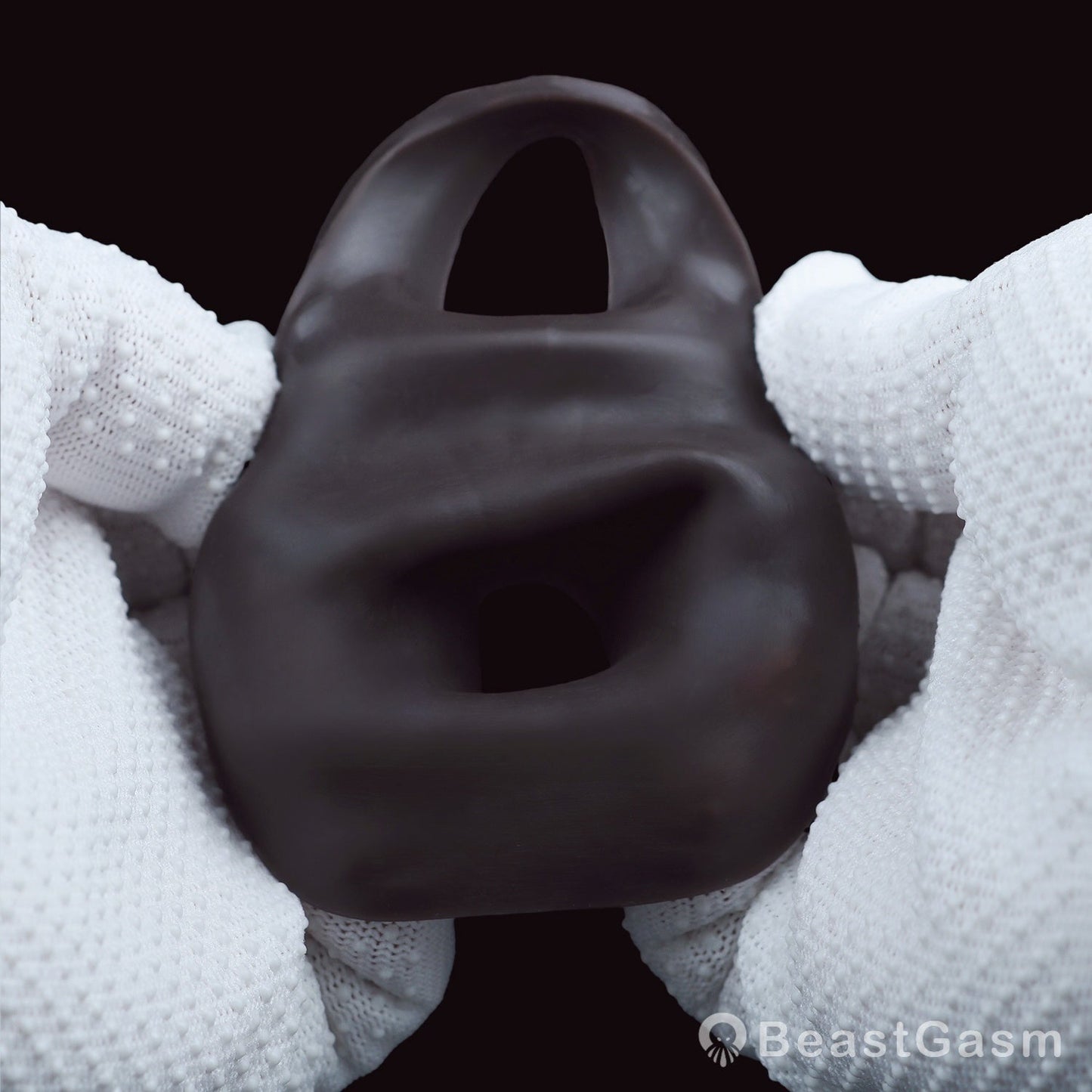 Open Tip Penis Sleeve ✨ Abyss Touch – Dotted Sensory Silicone - BeastGasm