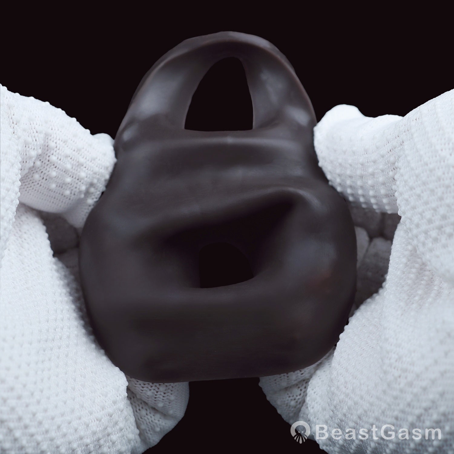 Open Tip Penis Sleeve ✨ Abyss Touch – Dotted Sensory Silicone - BeastGasm