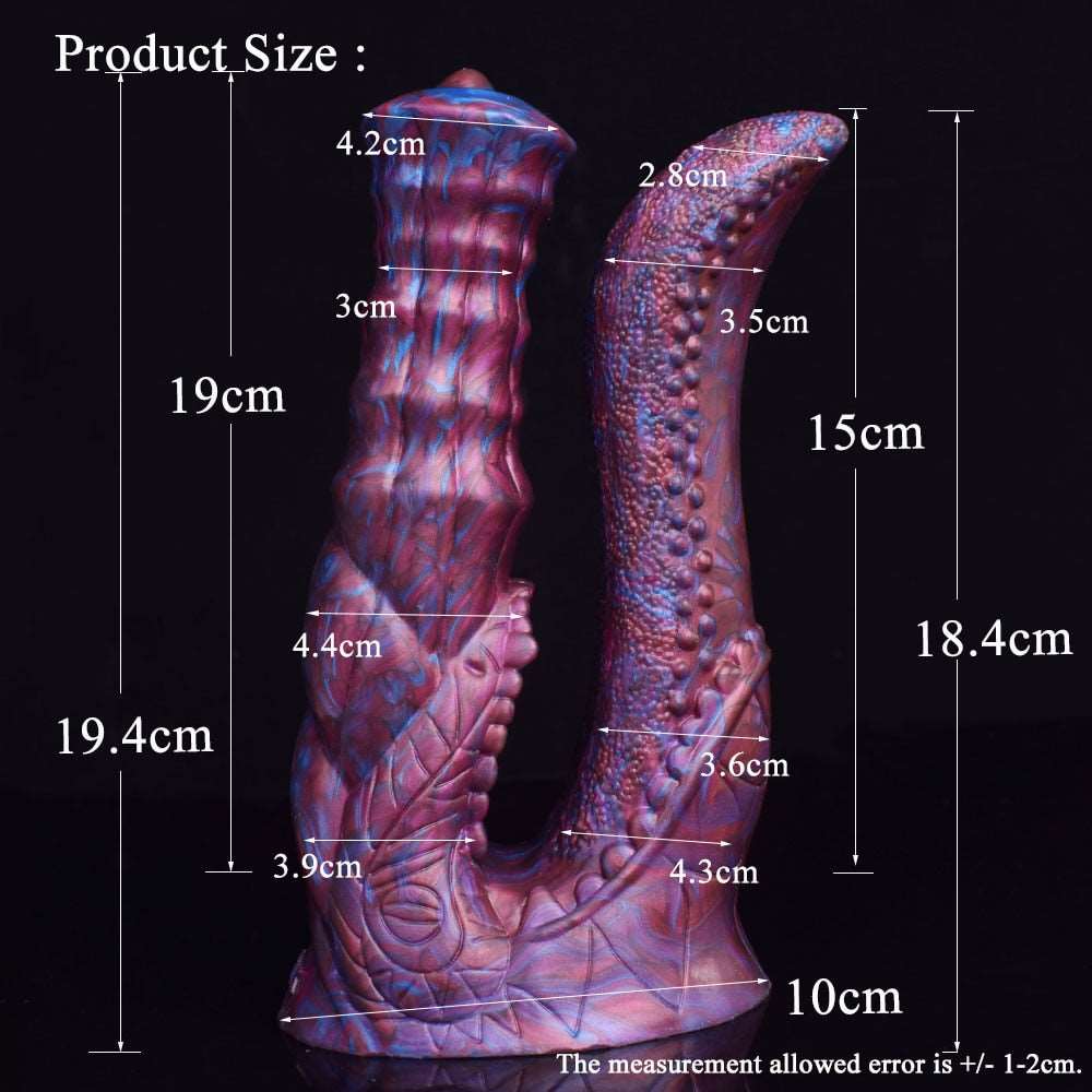 👾 😈 Ophira - Monster DP Tentacle Dildo for Fantasy Pleasure - BeastGasm