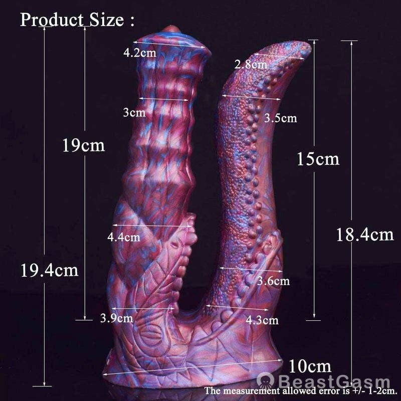 👾 😈 Ophira - Monster DP Tentacle Dildo for Fantasy Pleasure - BeastGasm