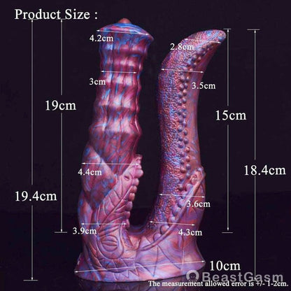 👾 😈 Ophira - Monster DP Tentacle Dildo for Fantasy Pleasure - BeastGasm