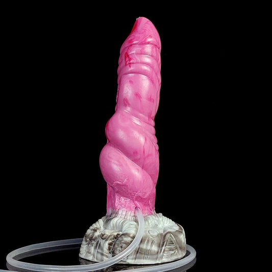 👽 Orthrus 9” Double Knot Ejaculating Alien Dildo – Premium Toy - BeastGasm