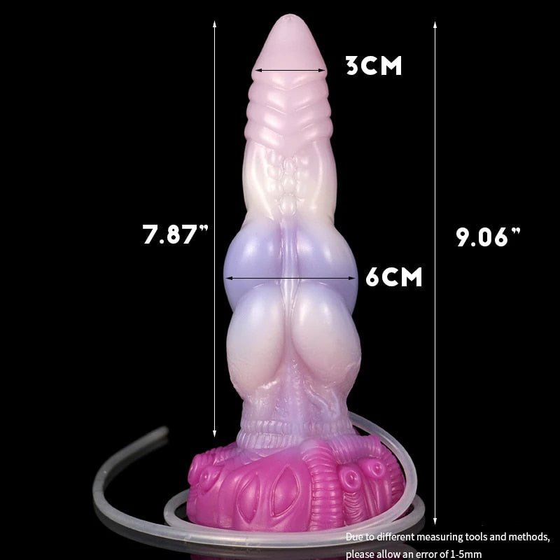 👽 Orthrus 9” Double Knot Ejaculating Alien Dildo – Premium Toy - BeastGasm