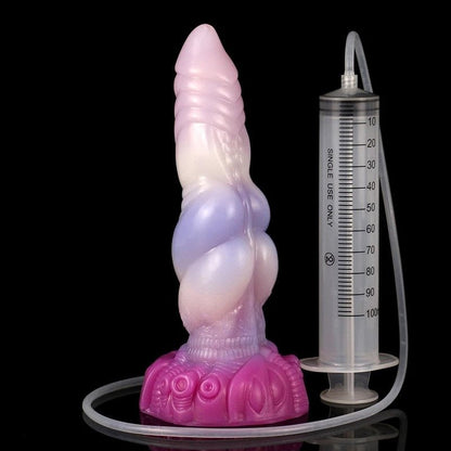 👽 Orthrus 9” Double Knot Ejaculating Alien Dildo – Premium Toy - BeastGasm