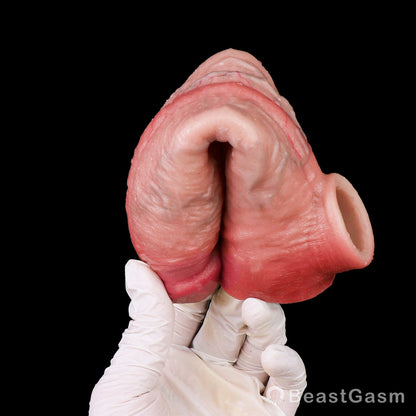 🦁 Osho Muscle-Flex Platinum Silicone Cock Sleeve - BeastGasm