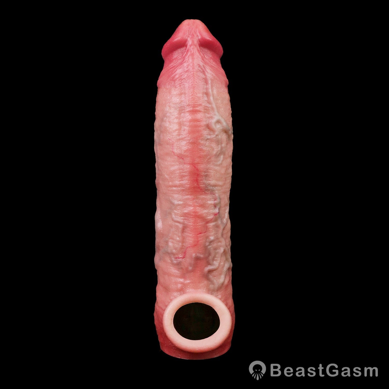 🦁 Osho Muscle-Flex Platinum Silicone Cock Sleeve - BeastGasm