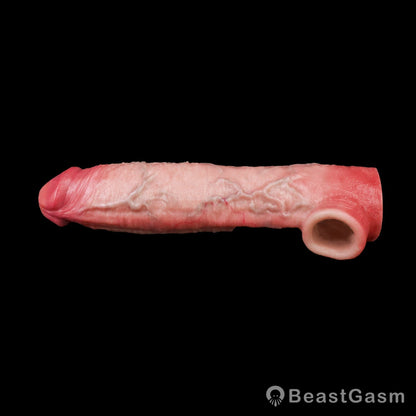 🦁 Osho Muscle-Flex Platinum Silicone Cock Sleeve - BeastGasm