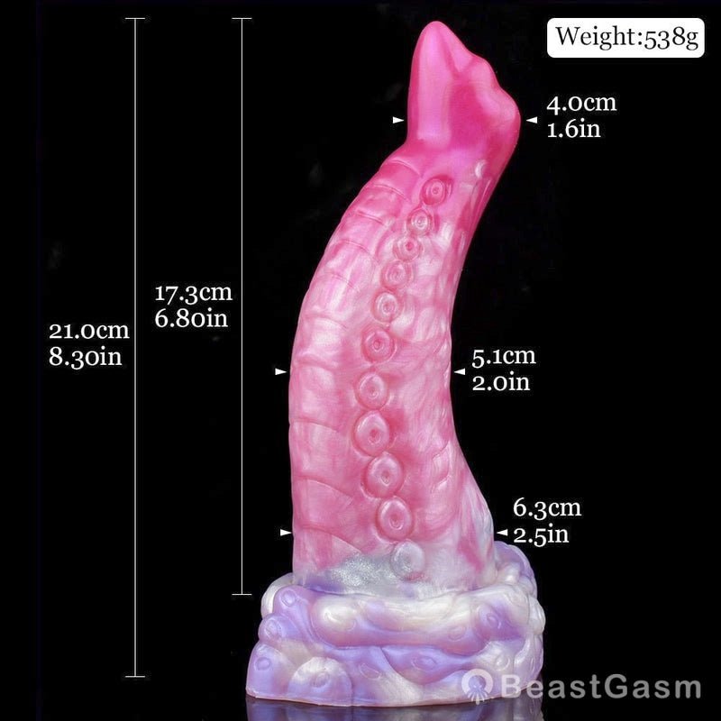 🐙 OSSIFLY Octopus Tentacle Dildo – 8.3” Curved Fantasy Toy - BeastGasm