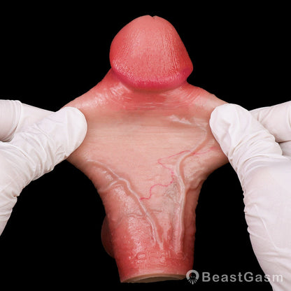🦁 Oxence Realistic Cock Sleeve | Dual-Channel Stamina Lock - BeastGasm