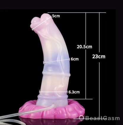 Paso Fino Ejaculating Dildo – Veined Shaft & Cum Play - BeastGasm