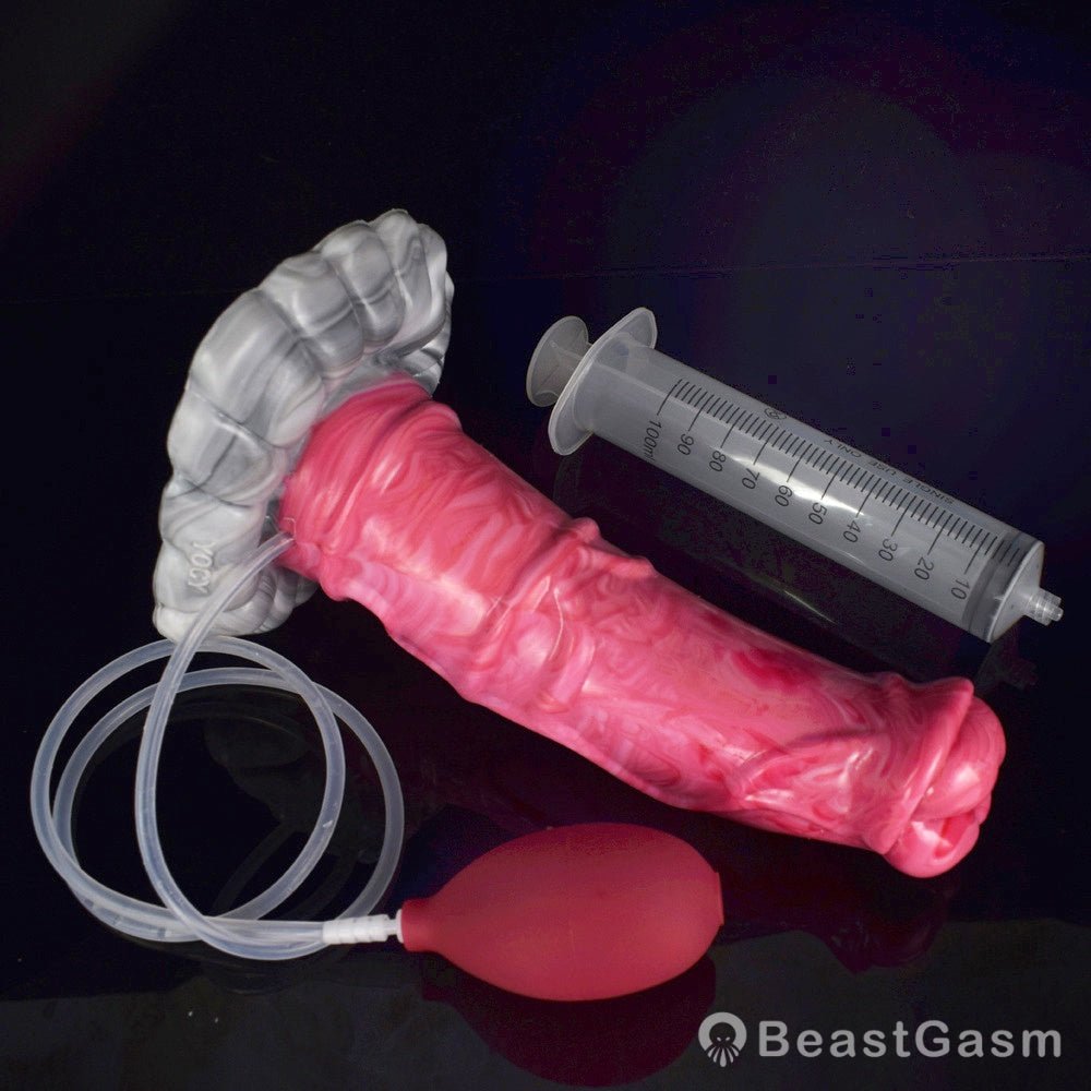 Paso Fino Ejaculating Dildo – Veined Shaft & Cum Play - BeastGasm