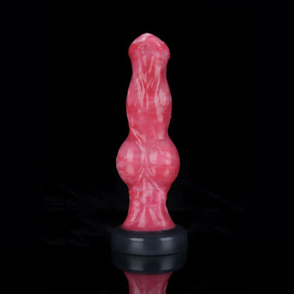 Pink Dog Dildo with Suction Cup for Hands - Free Fun - BeastGasm
