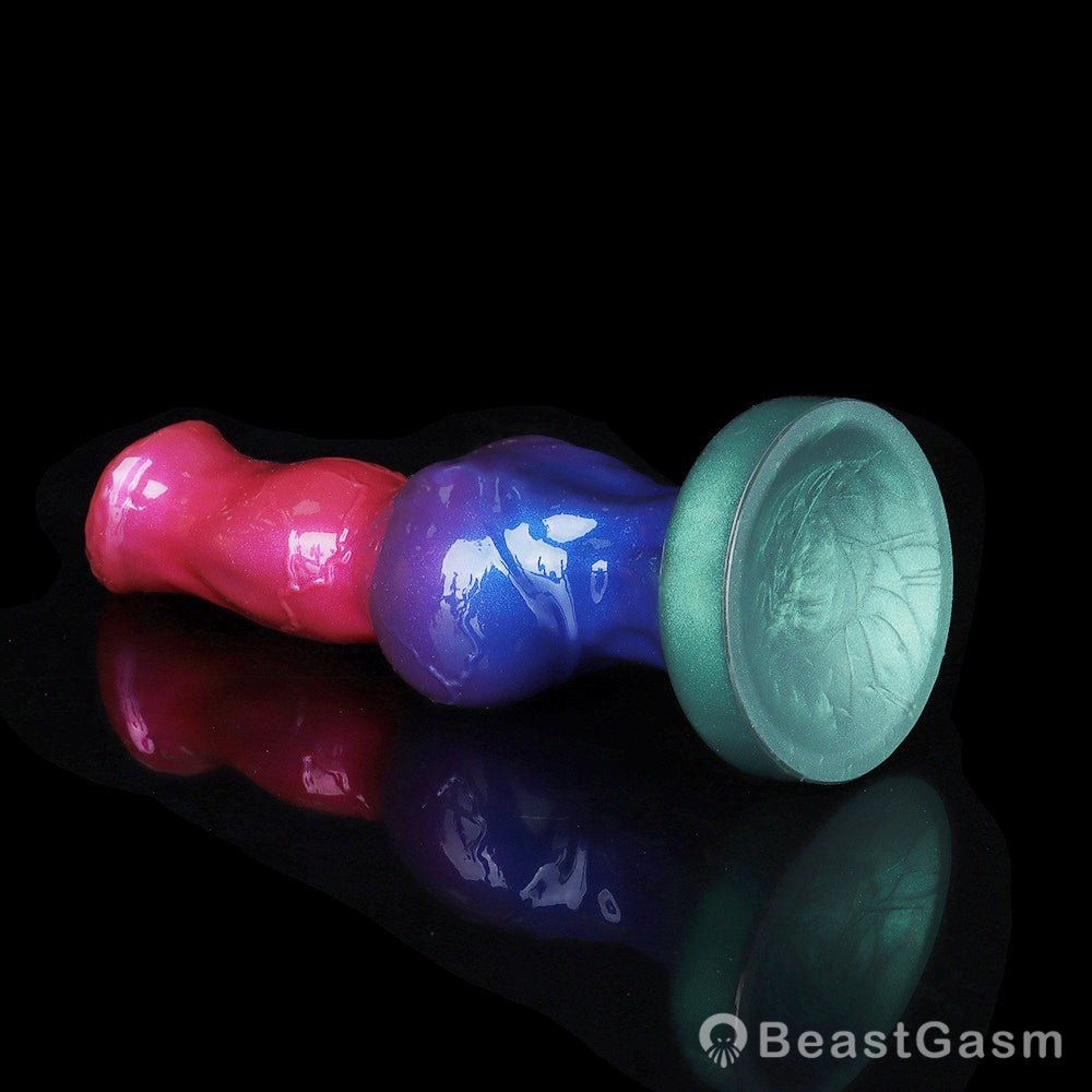 🐶 Pink Dog Dildo with Suction Cup for Hands-Free Fun - BeastGasm