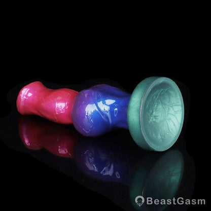 🐶 Pink Dog Dildo with Suction Cup for Hands-Free Fun - BeastGasm