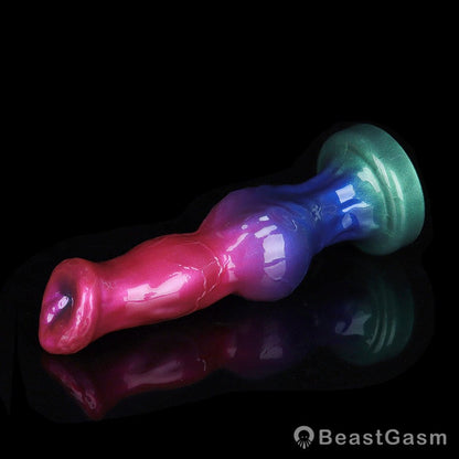 🐶 Pink Dog Dildo with Suction Cup for Hands-Free Fun - BeastGasm