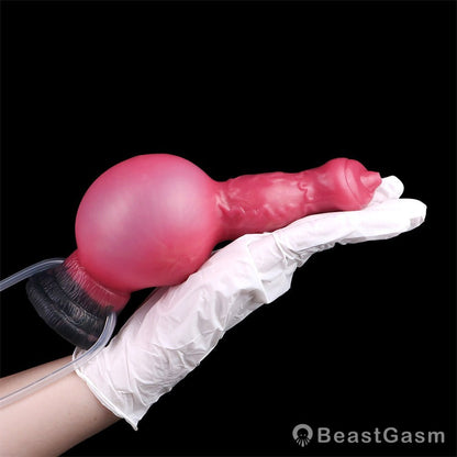Primal Canine Inflatable Dildo 💦 Submission & Expansion Play - BeastGasm