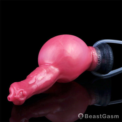 Primal Canine Inflatable Dildo 💦 Submission & Expansion Play - BeastGasm