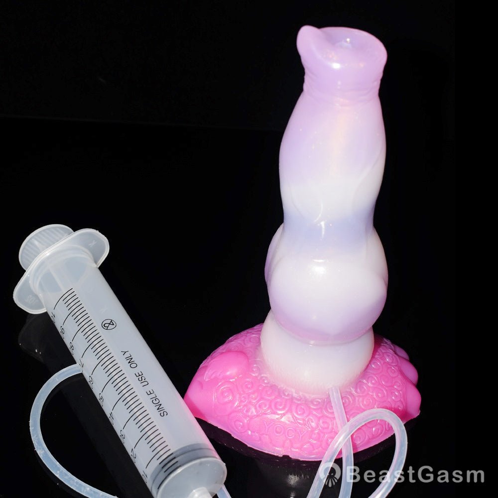 Punch Pink Ejaculating Dog Dildo – Knot Fantasy for Deep Pleasure - BeastGasm