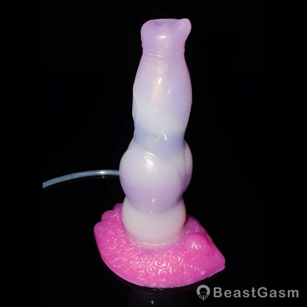 Punch Pink Ejaculating Dog Dildo – Knot Fantasy for Deep Pleasure - BeastGasm