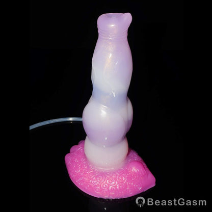 Punch Pink Ejaculating Dog Dildo – Knot Fantasy for Deep Pleasure - BeastGasm