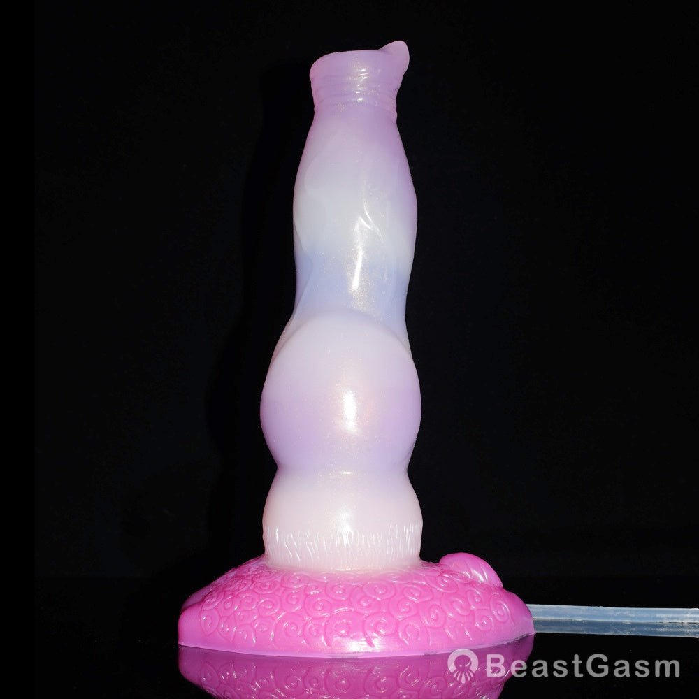 Punch Pink Ejaculating Dog Dildo – Knot Fantasy for Deep Pleasure - BeastGasm