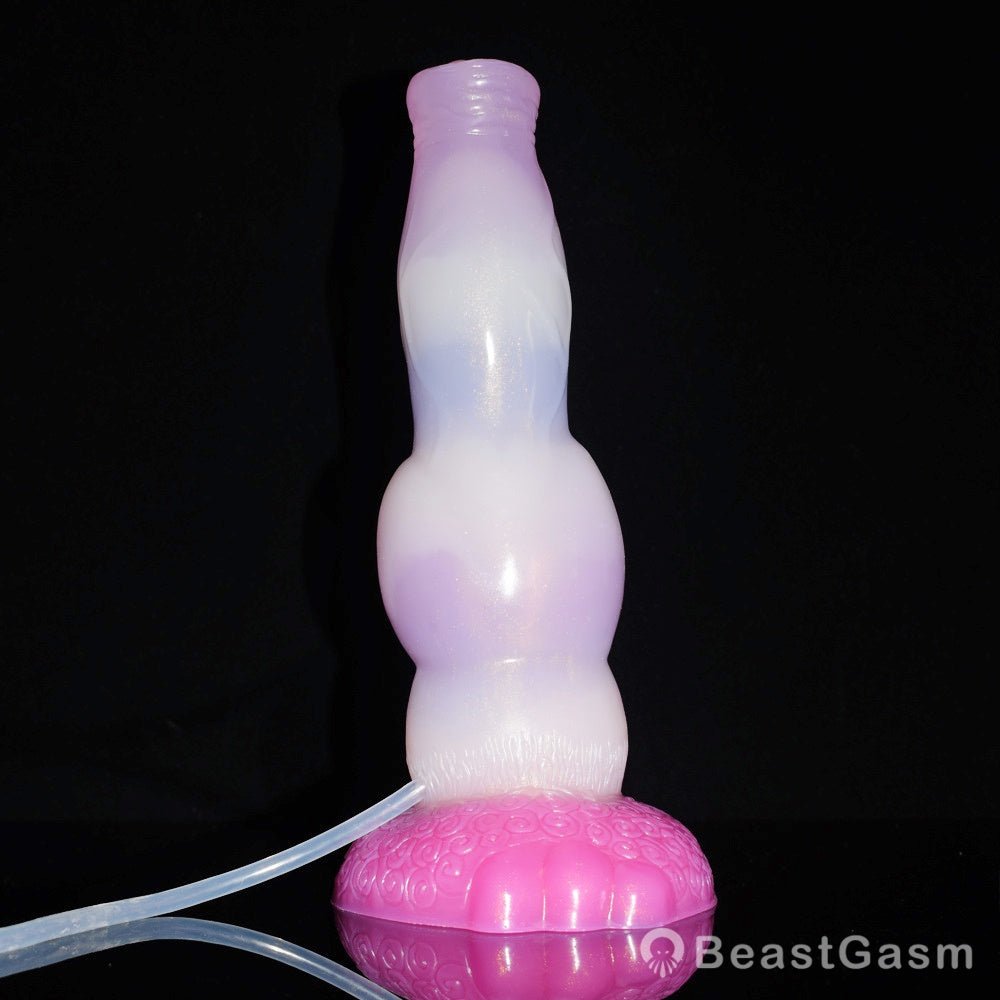 Punch Pink Ejaculating Dog Dildo – Knot Fantasy for Deep Pleasure - BeastGasm