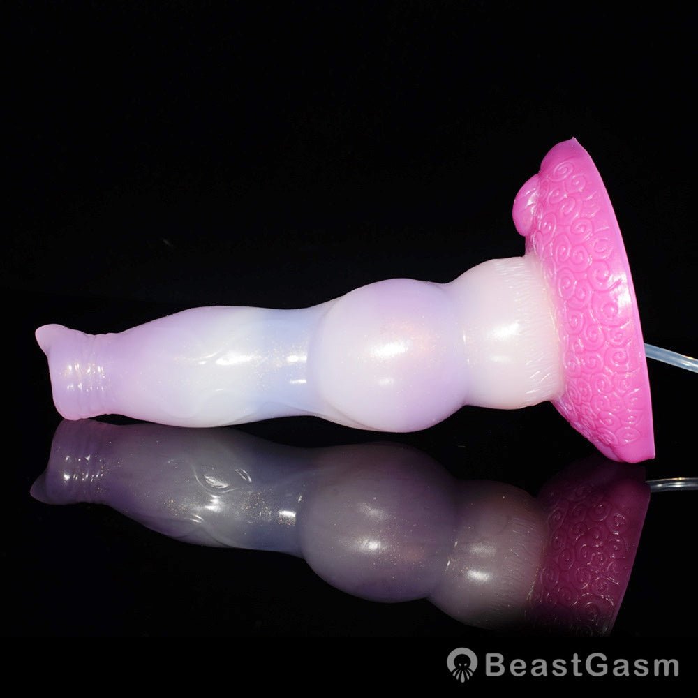Punch Pink Ejaculating Dog Dildo – Knot Fantasy for Deep Pleasure - BeastGasm