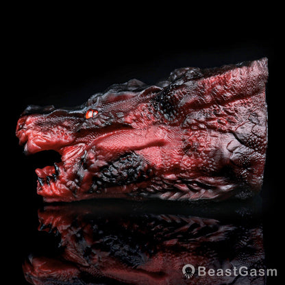 Pyrothrax Dragon Head Silicone Masturbator – Dark Fantasy 🐉🔥 - BeastGasm