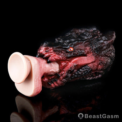 Pyrothrax Dragon Head Silicone Masturbator – Dark Fantasy 🐉🔥 - BeastGasm