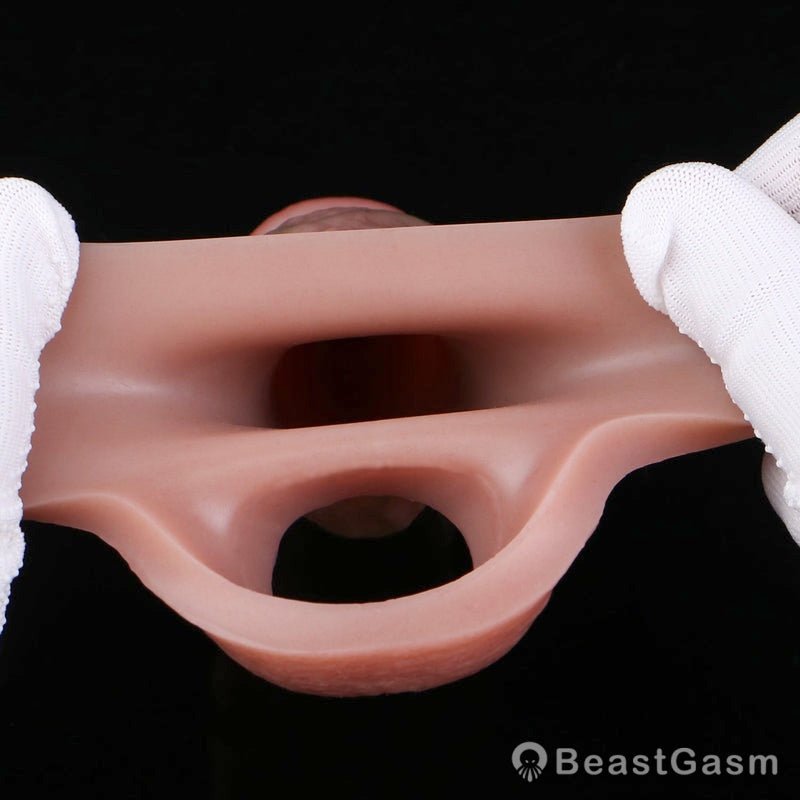 Pyrrhus Life Size Cock Sleeve 🏋️ Realistic Textured Silicone Extender - BeastGasm