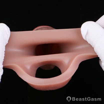 Pyrrhus Life Size Cock Sleeve 🏋️ Realistic Textured Silicone Extender - BeastGasm